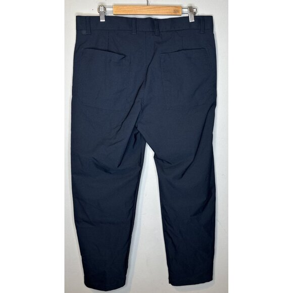 Lululemon Men's ABC Slim-Fit Trouser Pant Warpsterme Size 34X28 Blue - Picture 2 of 6